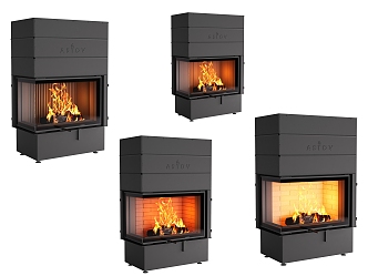 Nordic Minimalist Fireplace Minimalist Fireplace Stove Decoration 3d model