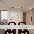 Modern Minimalist Entryway Hallway with White Cabinets Built-in Decorative Art and Wooden Flooring Design