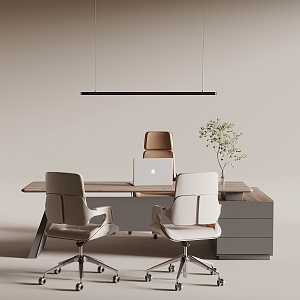 Office Desk and Chair 3d model