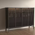 Modern Italian Sideboard Poliform Code Hallway Cabinet Multi-function 3d model