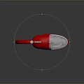 Red Unique Design Computer Vacuum Cleaner With Transparent Cover And Ergonomic Handle