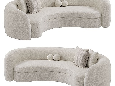 Modern Curved Sofa Multiplayer Sofa model