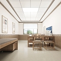 New Chinese Clinic Hospital Clinic 3d model