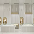 Elegant Jade Treasures Jewelry Store Interior With Love Treasure Display Counters And Modern Decor