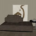 Single sofa 3d model