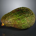 Fresh Ripe Green Avocado With Natural Rough Skin Texture For Daily Life