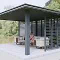 Modern Pavilion Simple 3d model
