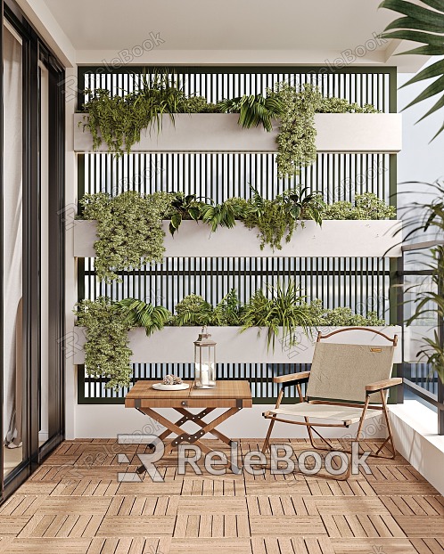 Modern Balcony Home Balcony Landscape Leisure Balcony model