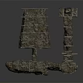 Camouflaged Field Structures With Wooden Frames And Camouflage Coverings