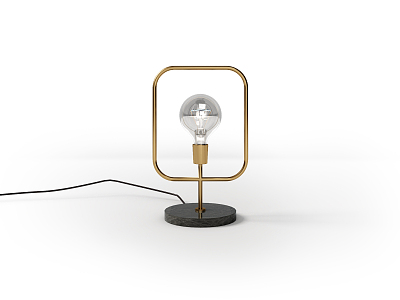 Light Luxury Table Lamp 3d model