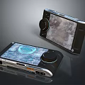 Dual Handheld Devices Featuring Digital Interface And Textured Screens With Control Knobs