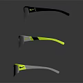 Three Pairs of Stylish Sunglasses with Different Color Frames and Dark Tinted Lenses