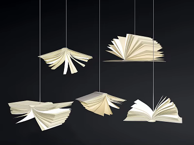 Modern chandelier chandelier creative book chandelier 3d model Modern chandelier chandelier creative book chandelier 3d model