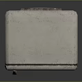 Vintage White Desktop Computer Case With Retro Design And Classic Old Style Look