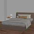 Modern Single Bed Single 3d model