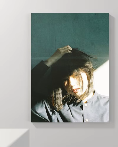 Portrait of a Woman Adjusting Long Hair With Soft Light And Dark Clothing 3d model Portrait of a Woman Adjusting Long Hair With Soft Light And Dark Clothing 3d model