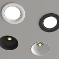Modern downlight spotlight open-mounted downlight bull-eye lamp adjustable angle spotlight 3d model