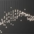Modern Crystal Chandelier With Hanging Crystal Balls And Elegant Lighting Design