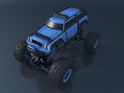 Modern toy car 3d model