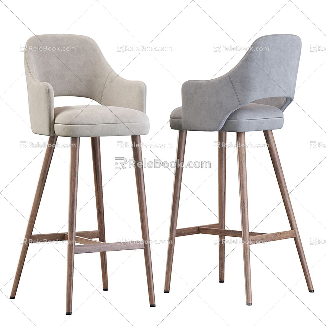 Modern Bar Chair Bar Chair 3d model