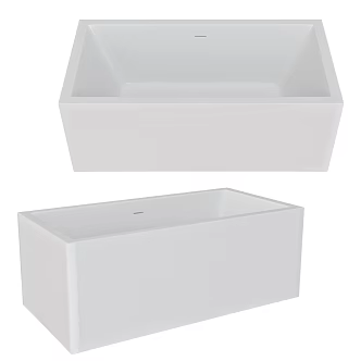 Eagx square bathtub 18w 3d model