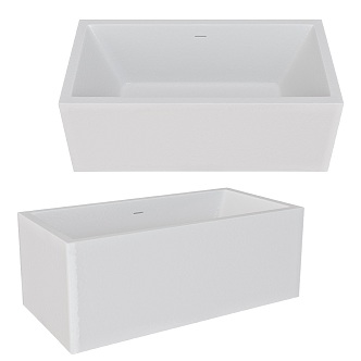 Eagx square bathtub 18w 3d model