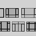 Modern windows combination windows glass windows floor-to-ceiling windows balcony windows bay windows bedroom windows sliding windows casement windows doors and windows 3d model