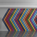 Modern background wall 3d model