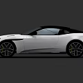 White Sports Car Featuring Black Roof Sleek Aerodynamic Design And Black Wheels