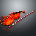 Modern Violin Cartoon Violin Animation Violin 3d model