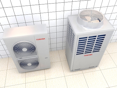 Central air conditioner 5P fan 3d model