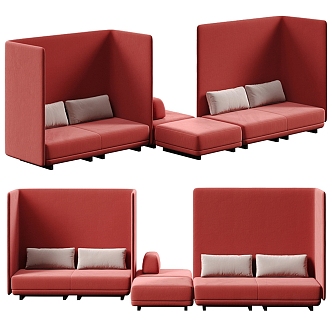 Card Seat Sofa 3d model