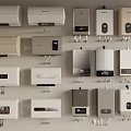 Various Wall Mounted Water Heaters With Modern Designs And Features 3d model