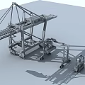 Industrial Gantry Crane And Forklift Equipment For Efficient Port Container Handling Operations