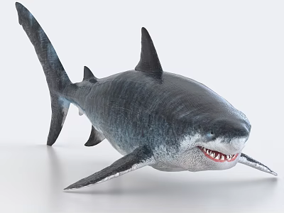 Realistic Aquatic Animal Shark With Sharp Teeth And Streamlined Body Structure 3d model Realistic Aquatic Animal Shark With Sharp Teeth And Streamlined Body Structure 3d model
