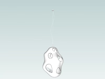 Modern Irregular Shape Chandelier With Hollow Holes For Decorative Lighting 3d model