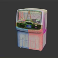 White And Blue Mobile Medical Laboratory Analytical Equipment With Transparent Front Panel And Digital