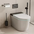 Smart toilet 3d model