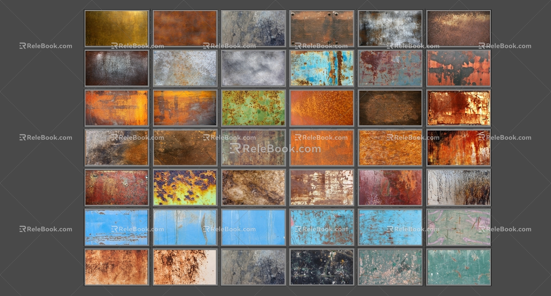 rust texture 3d model