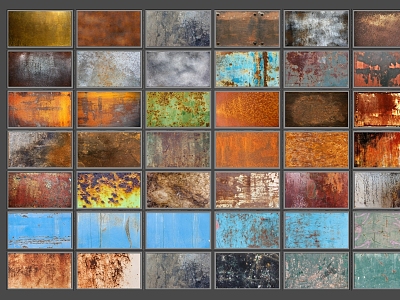 rust texture 3d model