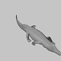 Realistic Crocodile 3D Model With Detailed Skin Texture And Natural Posture