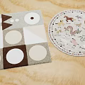 Soft Round Carpet With Playful Animal Patterns For Kids Bedroom Decor