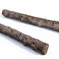 Natural Wood And Stone Logs With Rustic Texture For Home Decorative Use