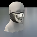 Mask Fashion Mask Fashion Mask Gangster Mask Shrewd Bandit Mask Headgear Balaclava Hat Low Face Low Number Low Model Simple Model Game Realistic 3d model
