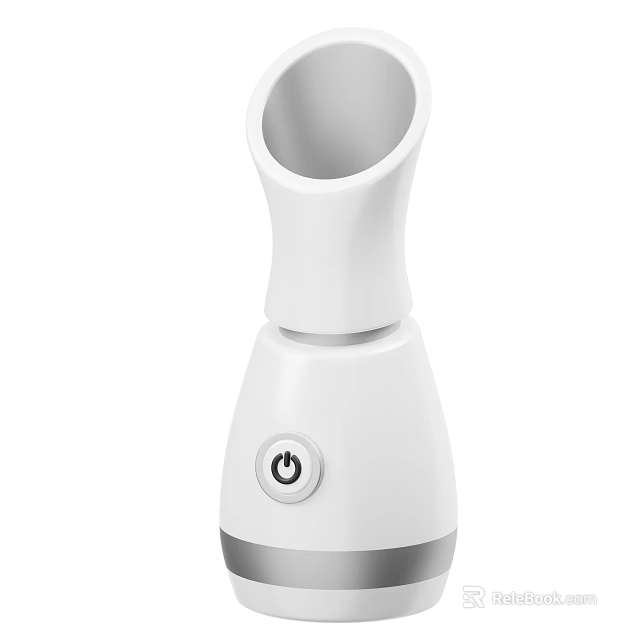 Smart Machine With White Modern Design Power Button And Compact Build 3d model 