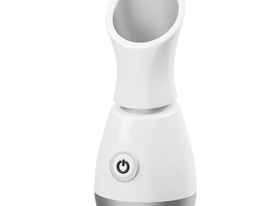 Smart Machine With White Modern Design Power Button And Compact Build 3d model