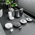 Smart Daily Appliances In Modern Living Room With Plants
