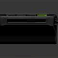 Gray POS Terminal With Digital Screen Colorful Buttons And Numeric Keypad