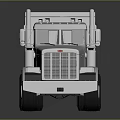 Silver Heavy Duty Dump Truck With Modern Design And Chrome Details