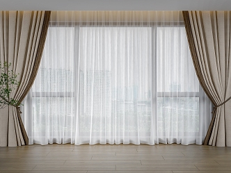 Modern Curtains 3d model